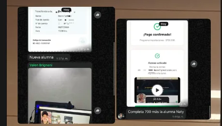 Otra alumna completa el pago de 700 mil
