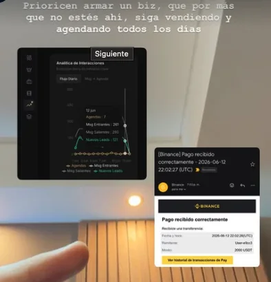Ventas entrando sin estar presente