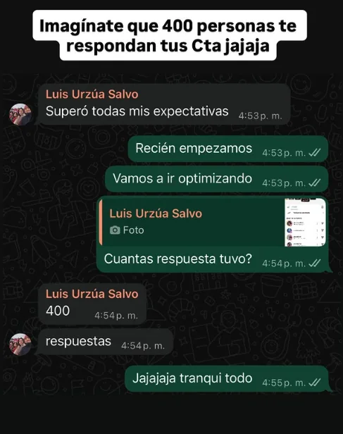 400 respuestas a un solo mensaje